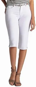 Lee Women's Modern Series Midrise Fit Belted Maisie Capri Jean
