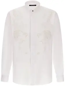 Рубашка с английской вышивкой Roberto Cavalli, белый