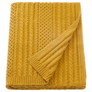 Плед, желтый, 130x170 см IKEA Sörbyskogen