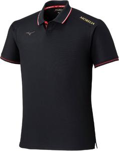 Рубашка-поло MIZUNO MORELIA, влагоотводящая, быстросохнущая, унисекс (P2MAD005), черный
