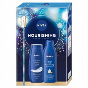 Nourishing Moments Of Joy Cream Care Shower Gel 250ml Rich Nourishing Body Milk 250ml Nivea