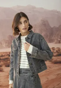 Джинсовая куртка карлина Culture, Dark Gull Gray Wash