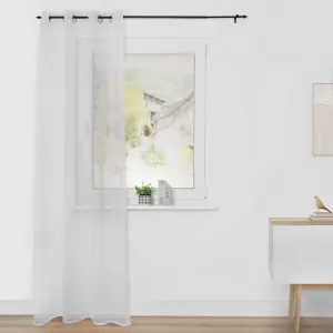 Штора Штора Вуаль с люверсами, легкая и прозрачная ткань (1 шт.) Люверсы 1 шт. Lichtblick Original, белый