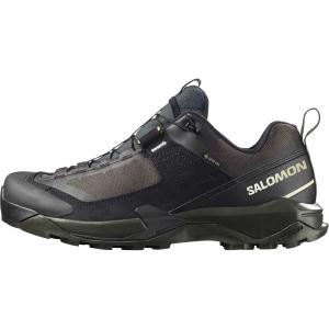 Кроссовки X Ultra ALPINE Textile, Leather с амортизацией, устойчивые к истиранию, водонепроницаемые и дышащие, низкие SALOMON, черный/peat