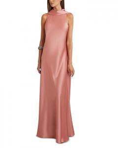 Платье макси Fae Cape Back с накидкой REISS, розовый