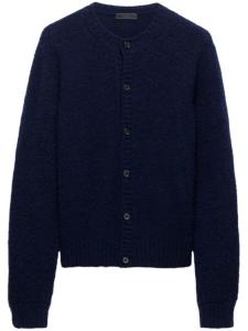 Кардиган из шетландской шерсти Prada, синий