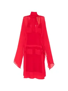 Платье с карманом и галстуком Nº21, красный