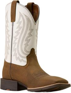 Мужские спортивные ковбойские сапоги ARIAT Big Country с широким квадратным носком, Mustang Brown