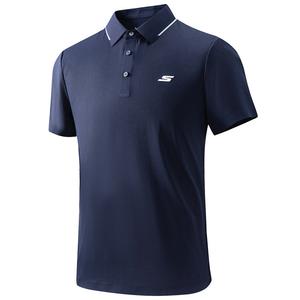 Skechers Поло Unisex Navy Blue