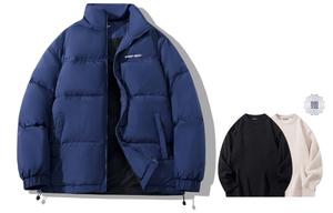 BOBBY ABLEY Унисекс пуховик, Dark Blue (with Crew Neck Sweater Included)