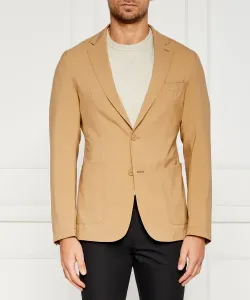 Элегантный шерстяной жакет p-hanry-wg-241 Slim fit Boss, бежевый