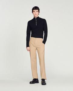 Обычные мужские классические брюки Sandro, бежевый