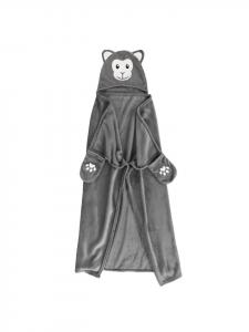 Douceur d’Intérieur Одеяло с капюшоном серого цвета