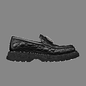 Кроссовки Dior Buffalo Loafer 'Cannage Leather - Black', черный