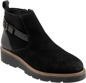 Женские лодочные туфли SoftWalk Waneta, Black Suede