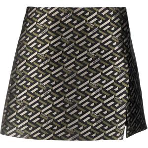 VERSACE Повседневная короткая юбка женская зеленая