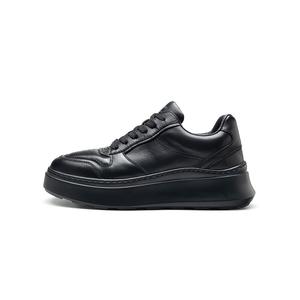 HARSON Износостойкие мужские скейтерские кроссовки низкие черные (флис), цвет Black (Fleece)