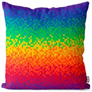 VOID Pixel Rainbow Digital Чехлы для подушек Чехлы для подушек Полиэстер Водонепроницаемая подушка для улицы и дома Размер: 80 x 80 см