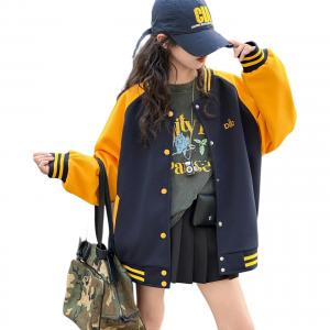 Бейсбольная куртка для подростков весна-осень Disney, синий