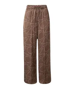 Широкие брюки из вискозной саржи Calvin Klein, коричневый