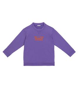 Хлопковая толстовка с принтом Dolce&Gabbana Kids, Glicine Viola Scuro