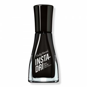 Лак для ногтей Insta-Dri, нейтральные оттенки Sally Hansen, Black to Black (solid black)