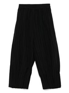 Полосатые брюки CHIAHUNG SU, черный