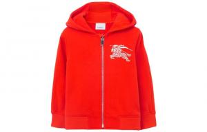 Толстовка детская Burberry с капюшоном, красный