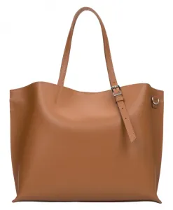 Бронзовая сумка-шоппер Estro, коричневый