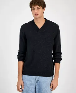 Мужской свитер с шалевым воротником Sun + Stone, серый