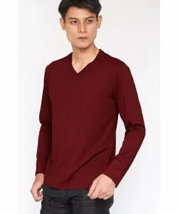 Топ с V-образным вырезом и жаккардовым принтом леопардового цвета Tornado Mart, цвет Bordeaux