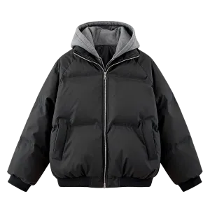 Пуховик Unisex X1617, черный puffer jacket