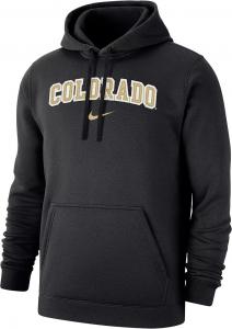 Мужской черный флисовый пуловер с худи Nike Colorado Buffaloes Club
