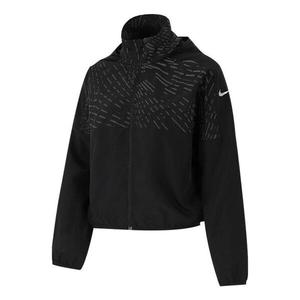 Куртка (WMNS) AS W NK Run DVN Reflective JKT Black, черный
