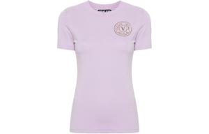 VERSACE JEANS COUTURE Футболка SS24 женская лавандово-фиолетовая