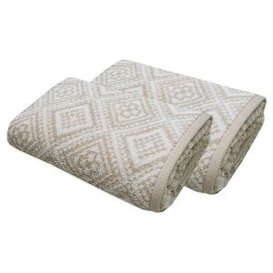 Полотенце для рук framsohn Arabeske 2 шт, 50x0,5x100 см цвет beige-weiß