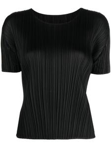 Pleats Please Issey Miyake плиссированная футболка, черный