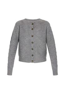 DreiMaster Vintage Вязаный кардиган в сером цвете