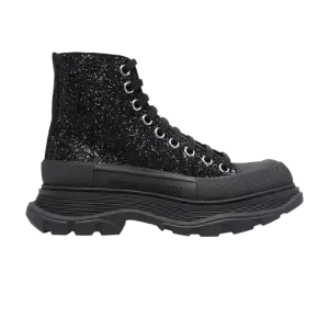 Кроссовки Alexander McQueen Alexander McQueen Wmns Tread Slick High 'Black Glitter', черный