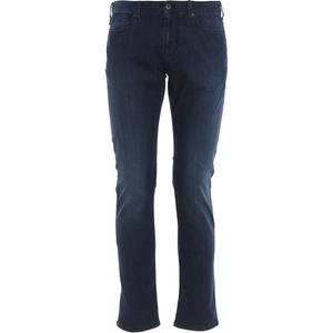 EMPORIO ARMANI Темно-синие джинсы мужские