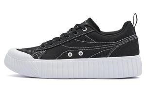 Кеды, скейтборд обувь женская низкая Obsidian черный / 361 Degrees белый 361°