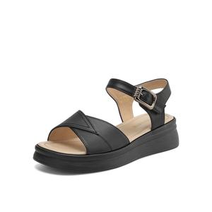 BOERDIQI Женские сандалии на одной застежке черные, цвет Black