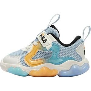 FILA KIDS Низкие противоскользящие амортизирующие туфли для малышей, синие и белые, для младенцев и малышей