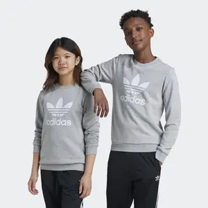Детская толстовка с трилистником Adidas Originals, серый