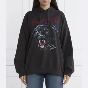 Толстовка с капюшоном Panther оверсайз Tommy Hilfiger, черный