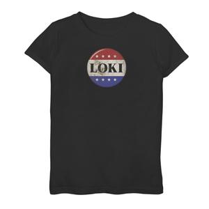 Красно-бело-синяя футболка с значком Marvel Loki для девочек 7–16 лет Licensed Character