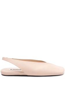 Jil Sander балетки с ремешком на пятке, розовый