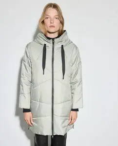 Длинный гладкий пуховик для женщин Woman El Corte Inglés, шалфейный зеленый