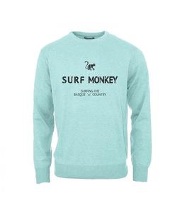SURF MONKEY Толстовка с круглым вырезом из органического хлопка / для взрослых (Ice)