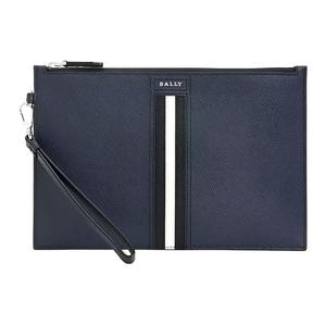 BALLY Клатч из телячьей кожи мужской marine blue